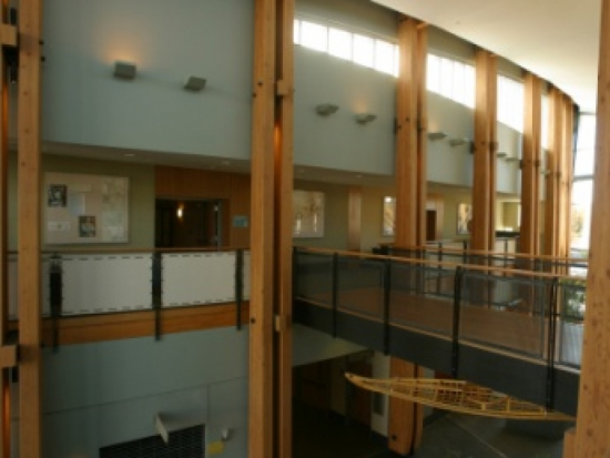 Corridor and Bridge in the Health Center