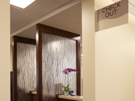 Privacy Panels in Check Out Area