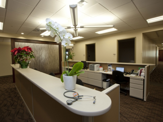 Nurses' Stations Adjacent to Exam Rooms